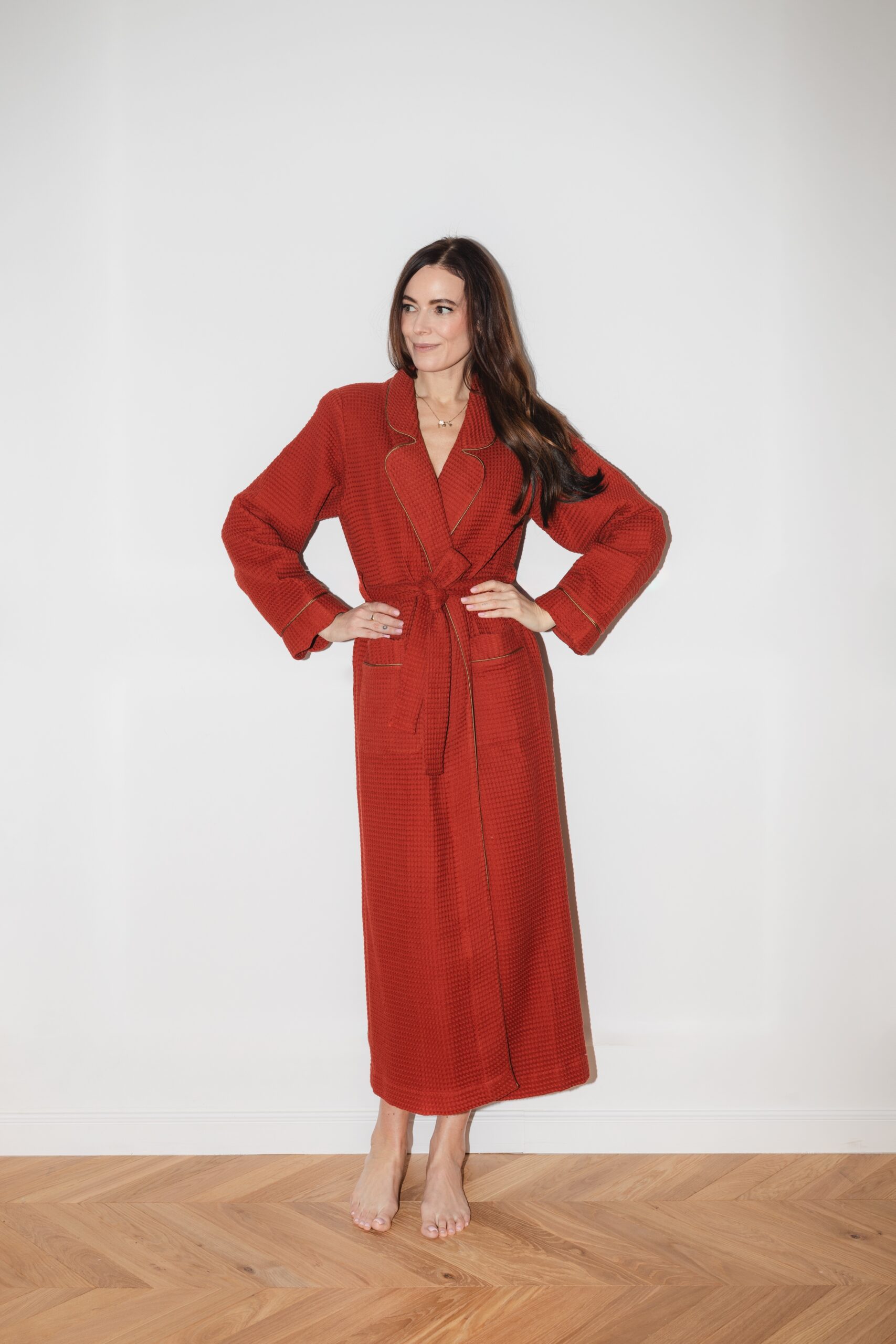 Szlafrok Baobaden Mea terracotta